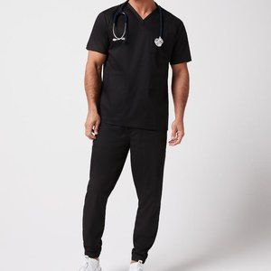 Classic Black Men's Top And Pants